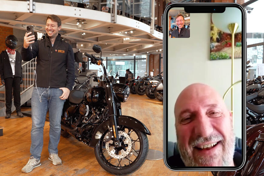 Steve wins Harley-Davidson Road King